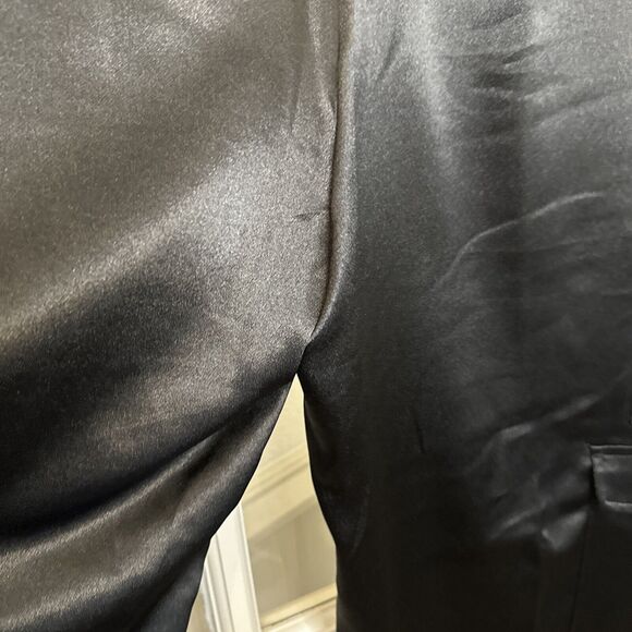 A New Day Women's 10 Straight Relaxed High Rise Satin Cargo Pants Glossy - Picture 6 of 11